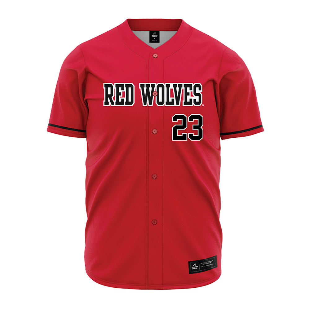 Arkansas State - NCAA Baseball : Tyler Herb - Red Jersey-0