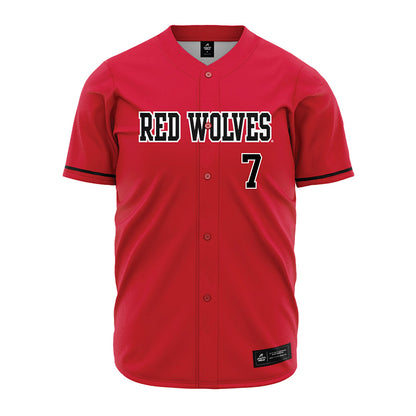 Arkansas State - NCAA Baseball : Cason Campbell - Red Jersey