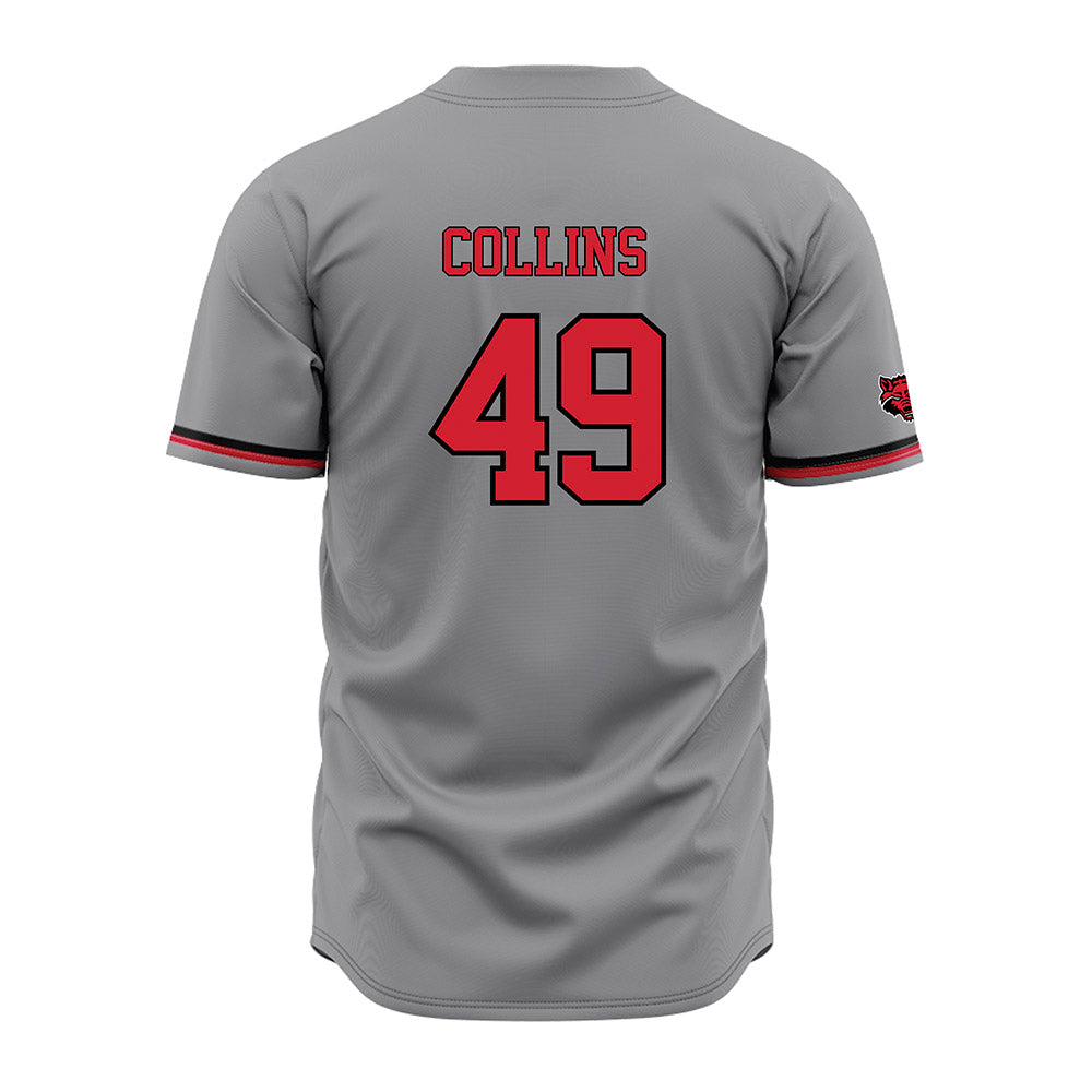 Arkansas State - NCAA Baseball : Tate Collins - Grey Jersey-1