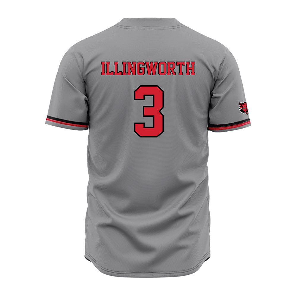 Arkansas State - NCAA Baseball : Jackson Illingworth - Grey Jersey-1