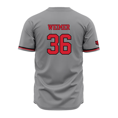 Arkansas State - NCAA Baseball : Tyler Weimer - Grey Jersey-1