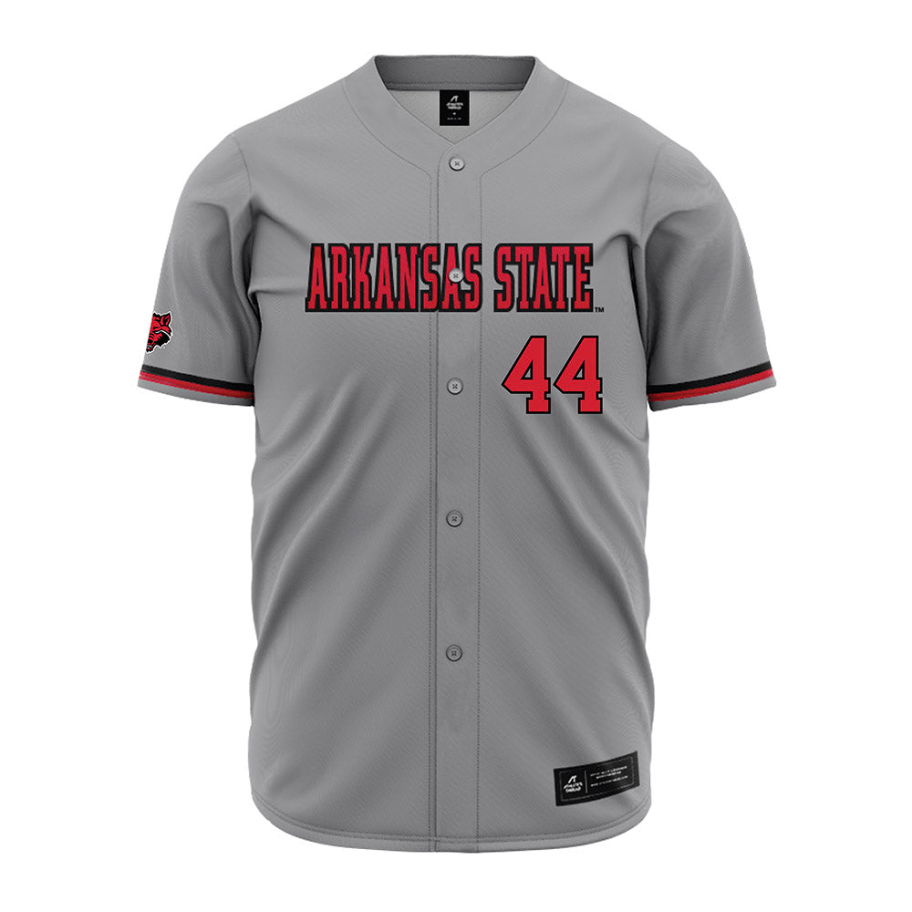 Arkansas State - NCAA Baseball : Andrew Allen - Grey Jersey