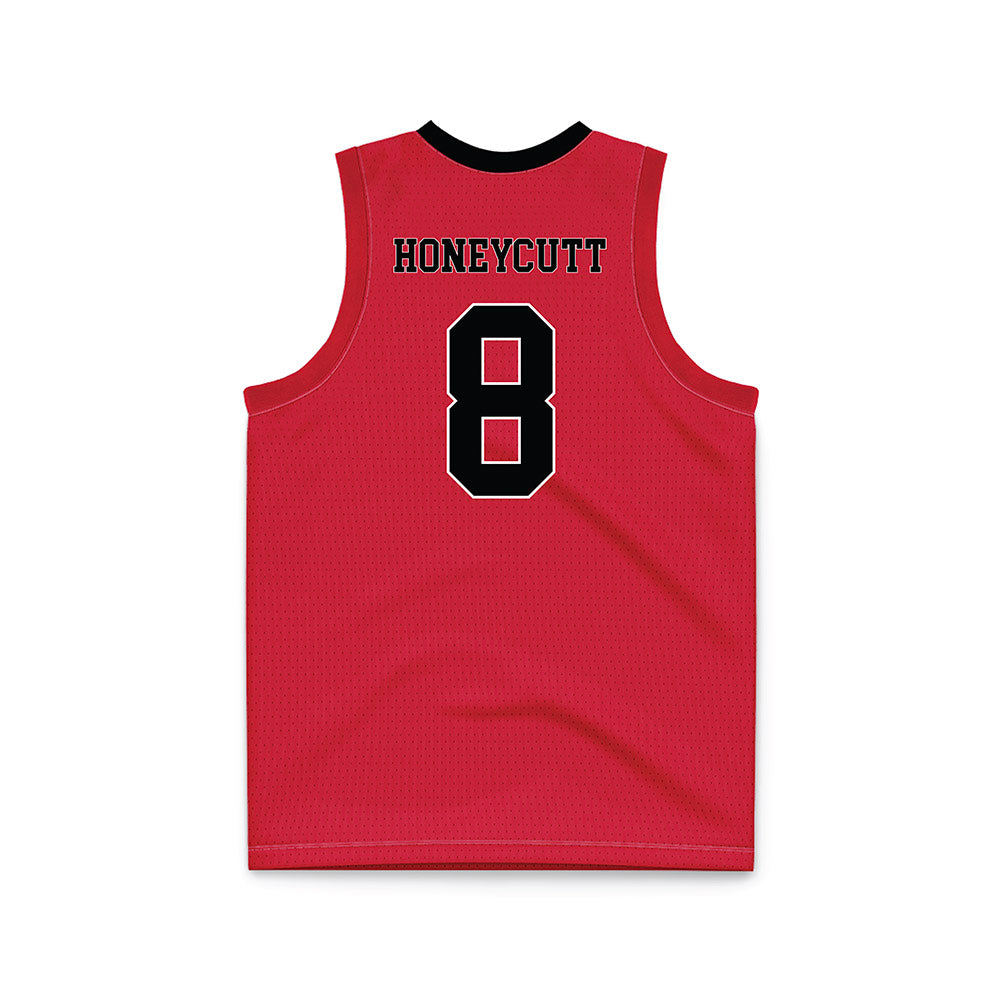 Arkansas State - NCAA Men's Basketball : Weston Honeycutt - Red Basketball Jersey-1