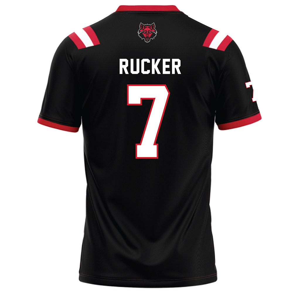 Arkansas State - NCAA Football : Corey Rucker - Black Football Jersey