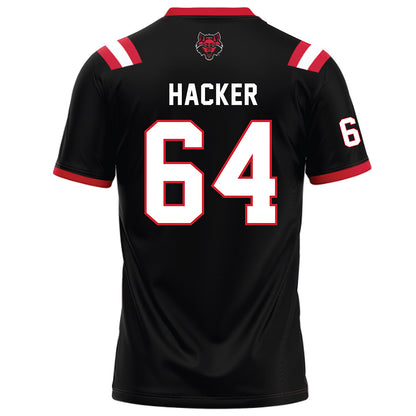 Arkansas State - NCAA Football : Noah Hacker - Black Football Jersey-1