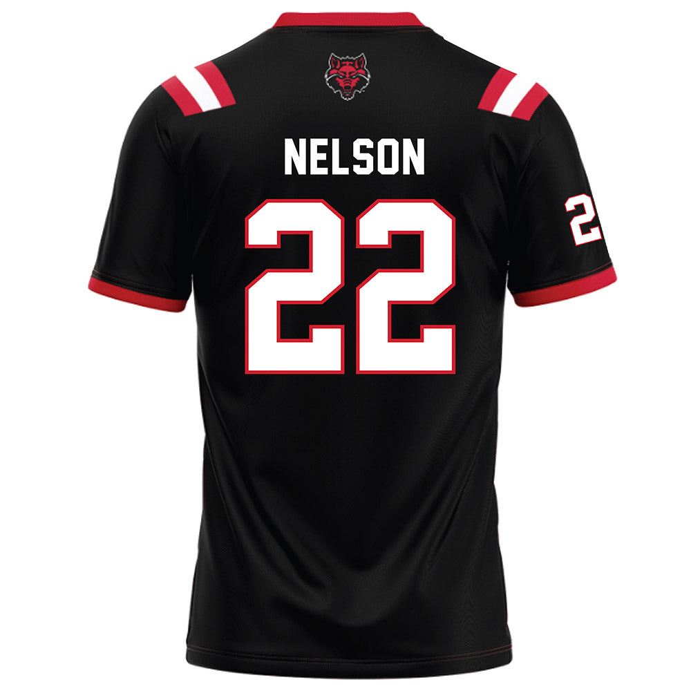 Arkansas State - NCAA Football : Nigel Nelson - Black Football Jersey-1