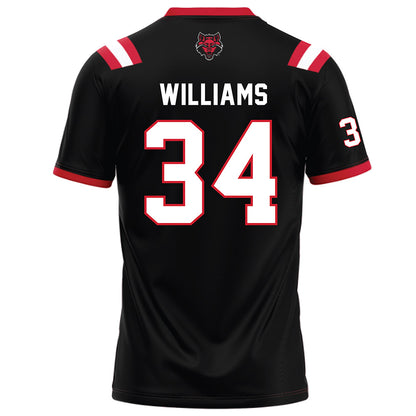 Arkansas State - NCAA Football : Marquis Williams - Black Football Jersey-1