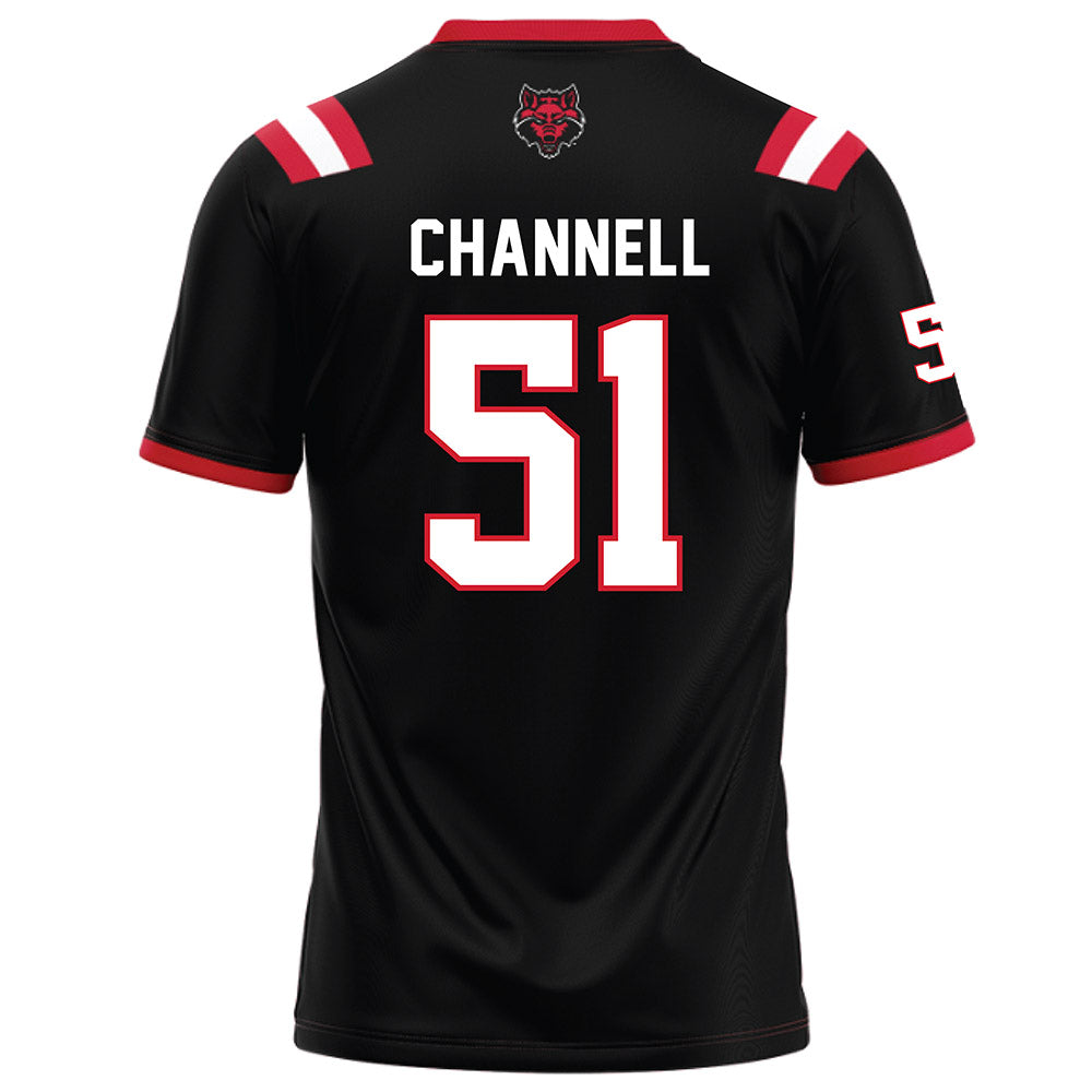 Arkansas State - NCAA Football : Cade Channell - Black Football Jersey-1