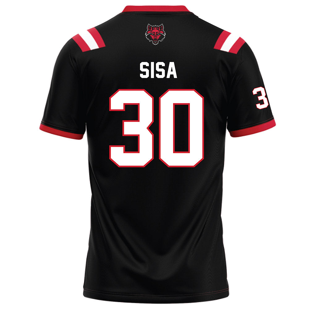 Arkansas State - NCAA Football : Damon Sisa - Black Football Jersey