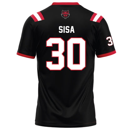 Arkansas State - NCAA Football : Damon Sisa - Black Football Jersey