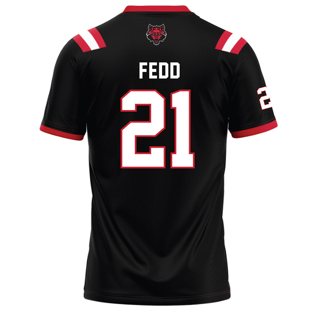 Arkansas State - NCAA Football : Deshaun Fedd - Black Football Jersey-1