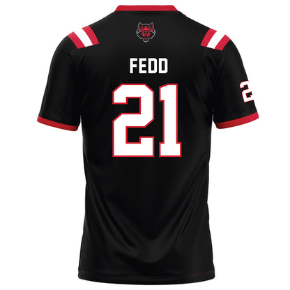 Arkansas State - NCAA Football : Deshaun Fedd - Black Football Jersey-1