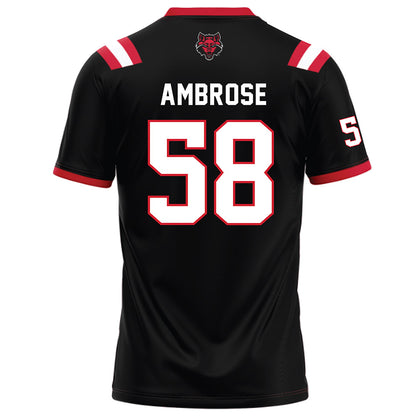 Arkansas State - NCAA Football : Cameron Ambrose - Black Football Jersey