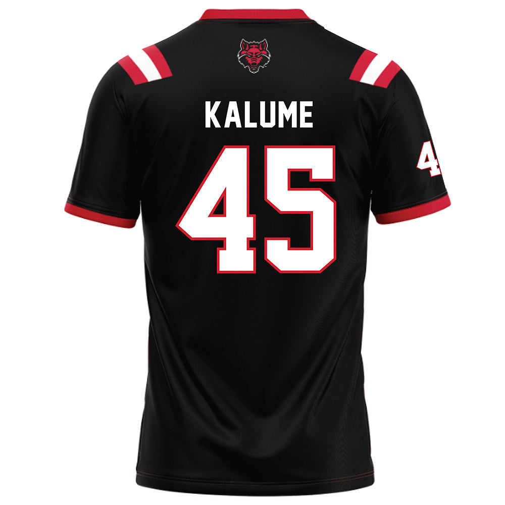 Arkansas State - NCAA Football : Nicolas Kalume - Black Football Jersey-1