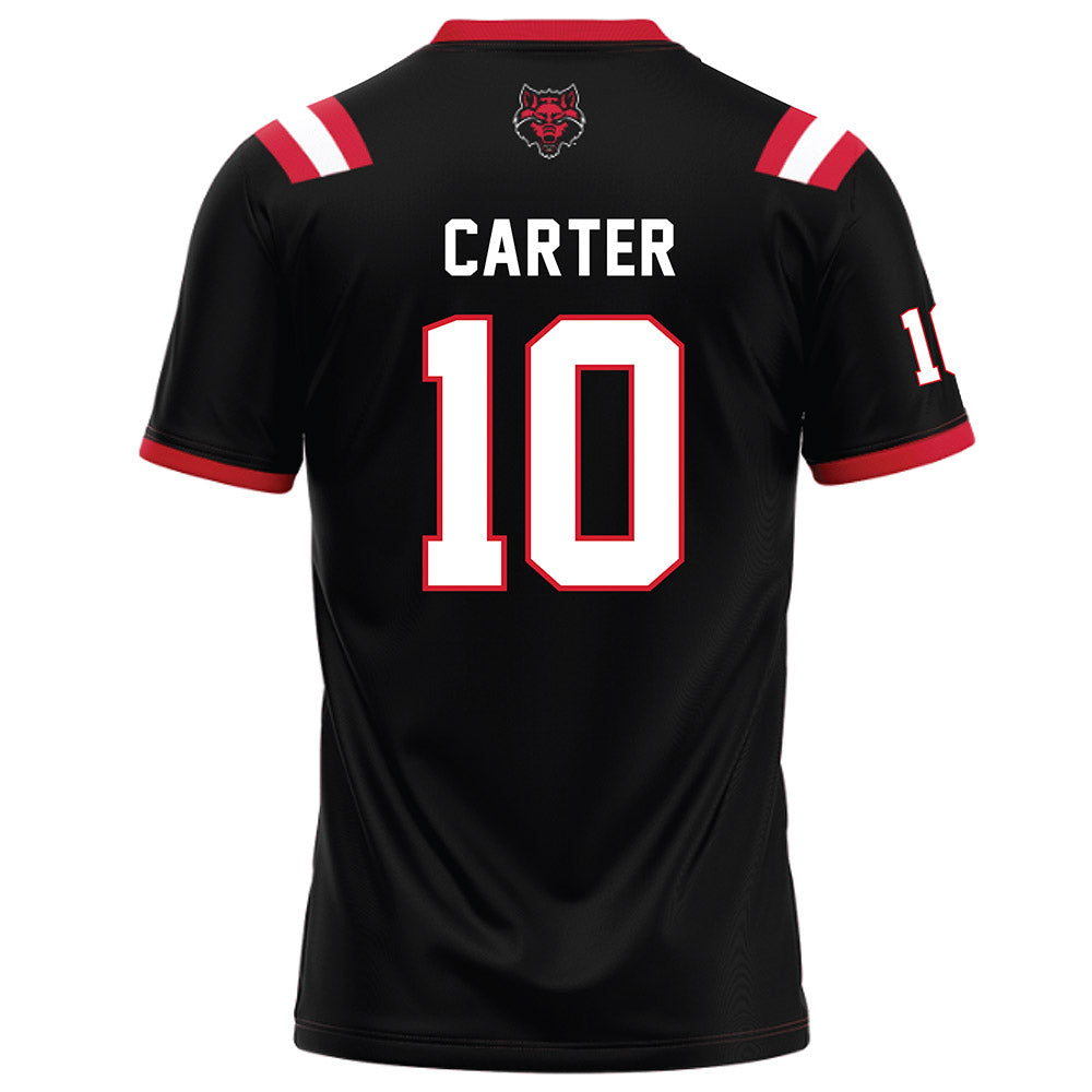Arkansas State - NCAA Football : Tony Carter - Black Football Jersey-1