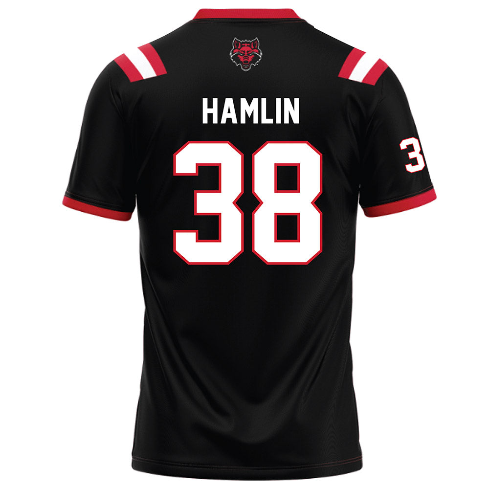 Arkansas State - NCAA Football : Noah Hamlin - Black Football Jersey-1