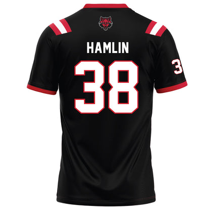 Arkansas State - NCAA Football : Noah Hamlin - Black Football Jersey-1