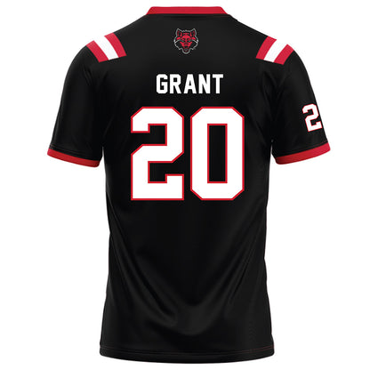 Arkansas State - NCAA Football : TJ Grant - Black Football Jersey-1