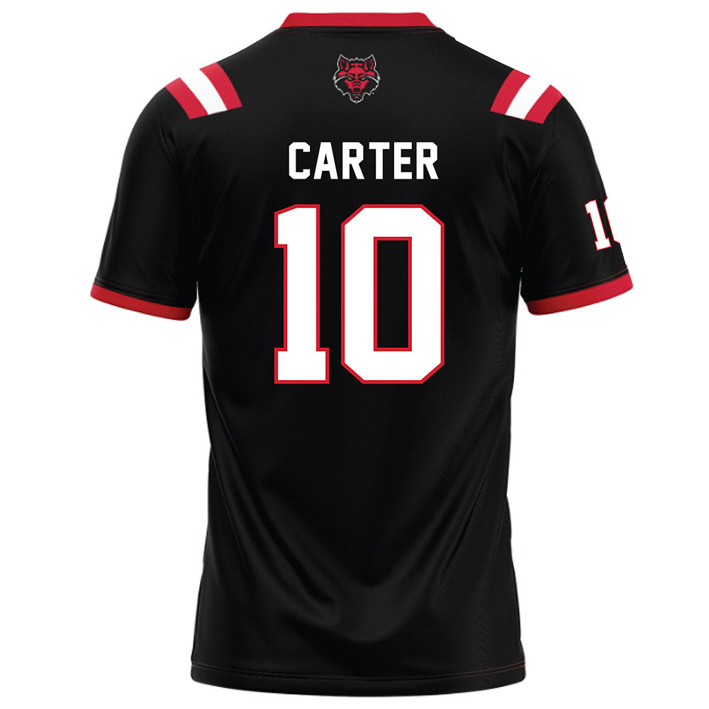 Arkansas State - NCAA Football : Tony Carter - Black Football Jersey-1