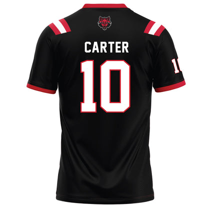 Arkansas State - NCAA Football : Tony Carter - Black Football Jersey-1