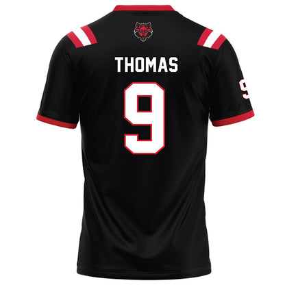 Arkansas State - NCAA Football : Trevian Thomas - Black Football Jersey