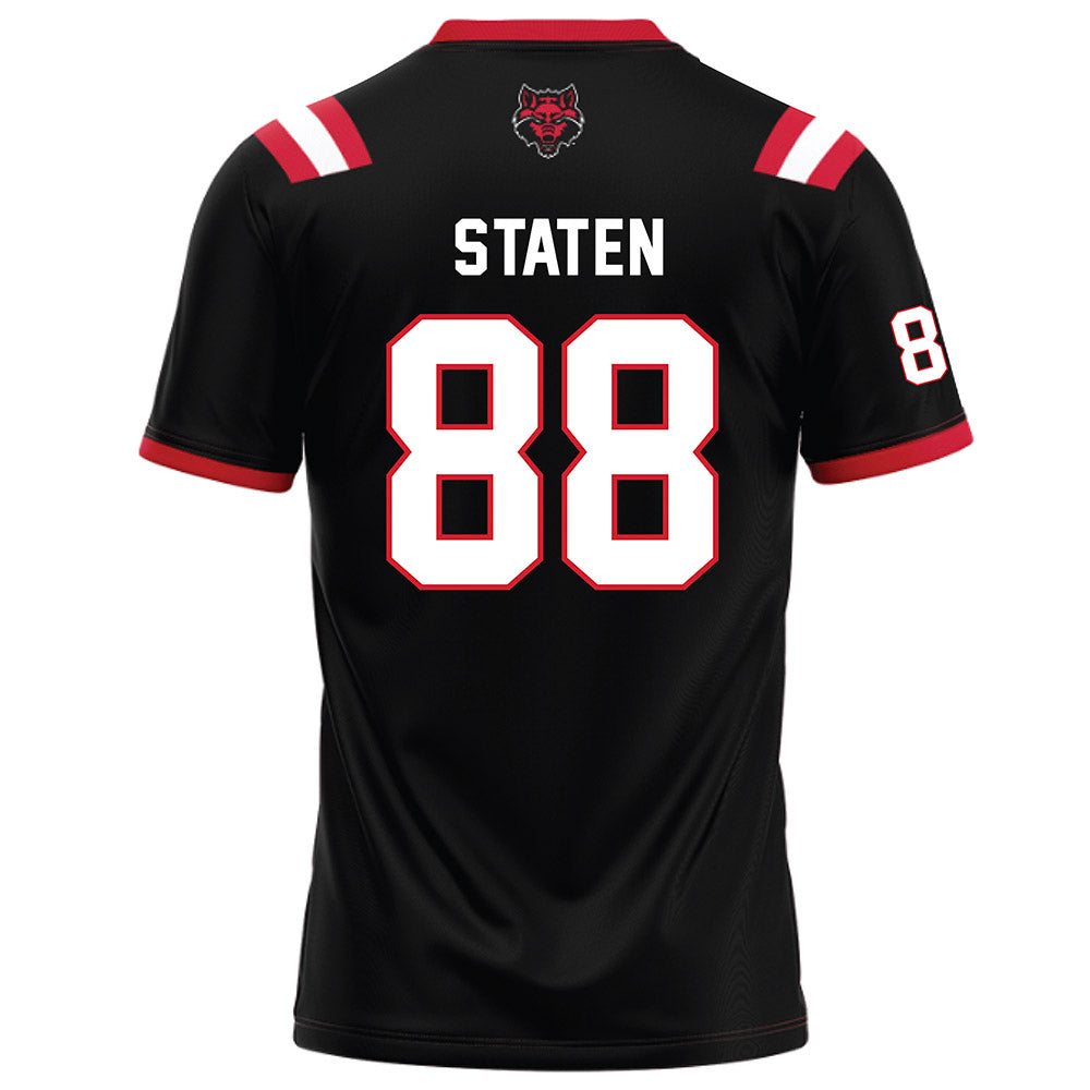 Arkansas State - NCAA Football : Andrew Staten - Black Football Jersey-1