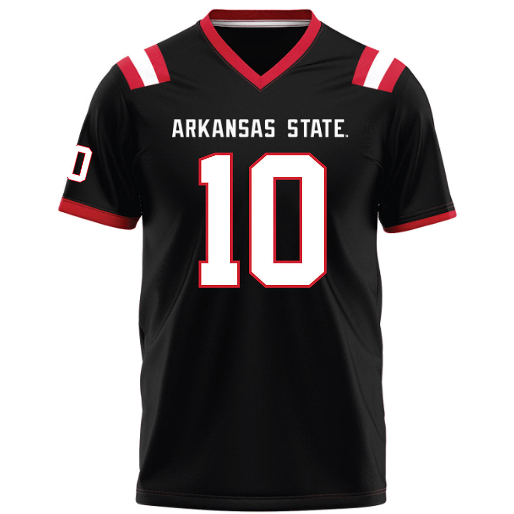 Arkansas State - NCAA Football : Jaylen Bonelli - Black Football Jersey-0