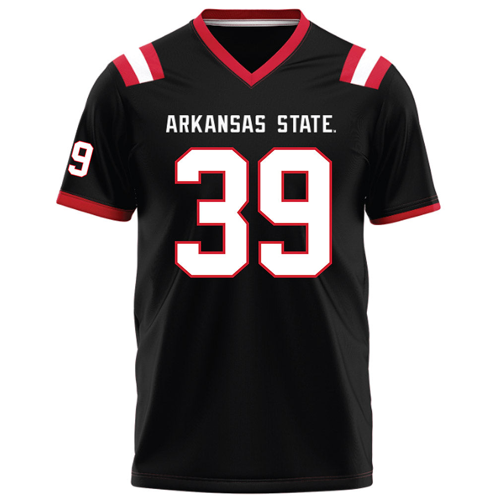 Arkansas State - NCAA Football : Ethan Bowman - Black Football Jersey-0