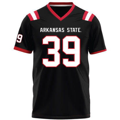 Arkansas State - NCAA Football : Ethan Bowman - Black Football Jersey-0
