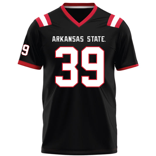 Arkansas State - NCAA Football : Ethan Bowman - Black Football Jersey-0