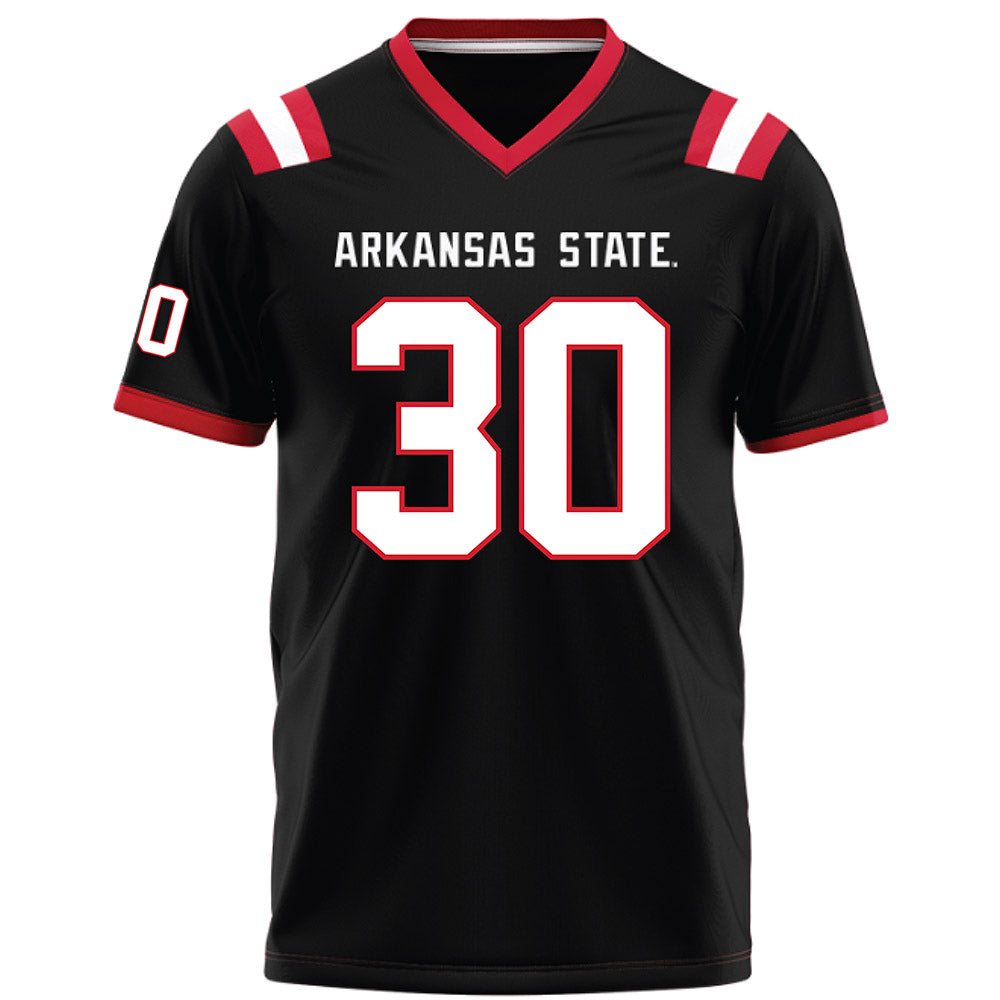Arkansas State - NCAA Football : Damon Sisa - Black Football Jersey
