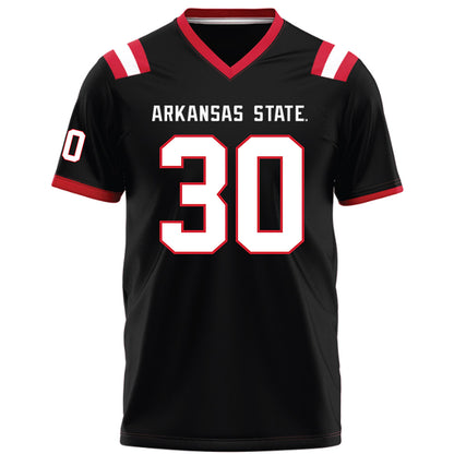 Arkansas State - NCAA Football : Damon Sisa - Black Football Jersey