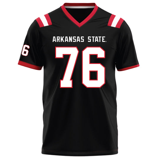 Arkansas State - NCAA Football : Trason Hunt - Black Football Jersey