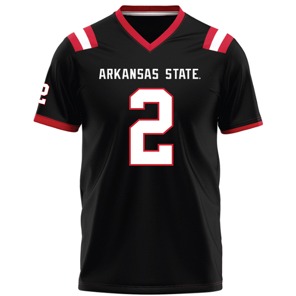 Arkansas State - NCAA Football : Chauncy Cobb - Black Football Jersey-0