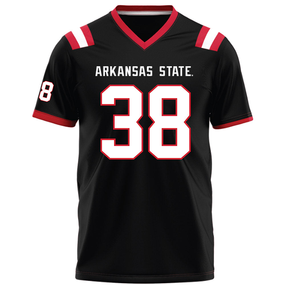 Arkansas State - NCAA Football : Noah Hamlin - Black Football Jersey-0