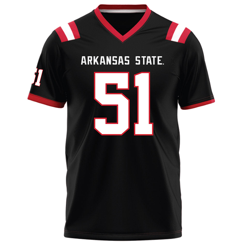 Arkansas State - NCAA Football : Cade Channell - Black Football Jersey-0