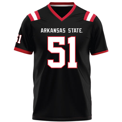 Arkansas State - NCAA Football : Cade Channell - Black Football Jersey-0