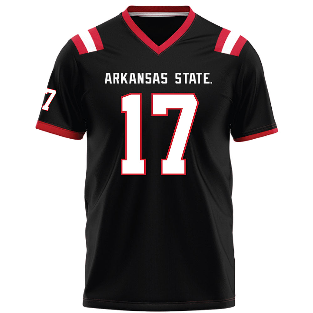 Arkansas State - NCAA Football : Jabari Bush - Black Football Jersey