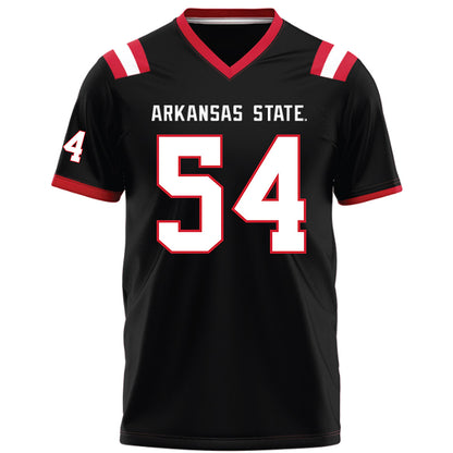 Arkansas State - NCAA Football : Ryan Reese - Black Football Jersey-0