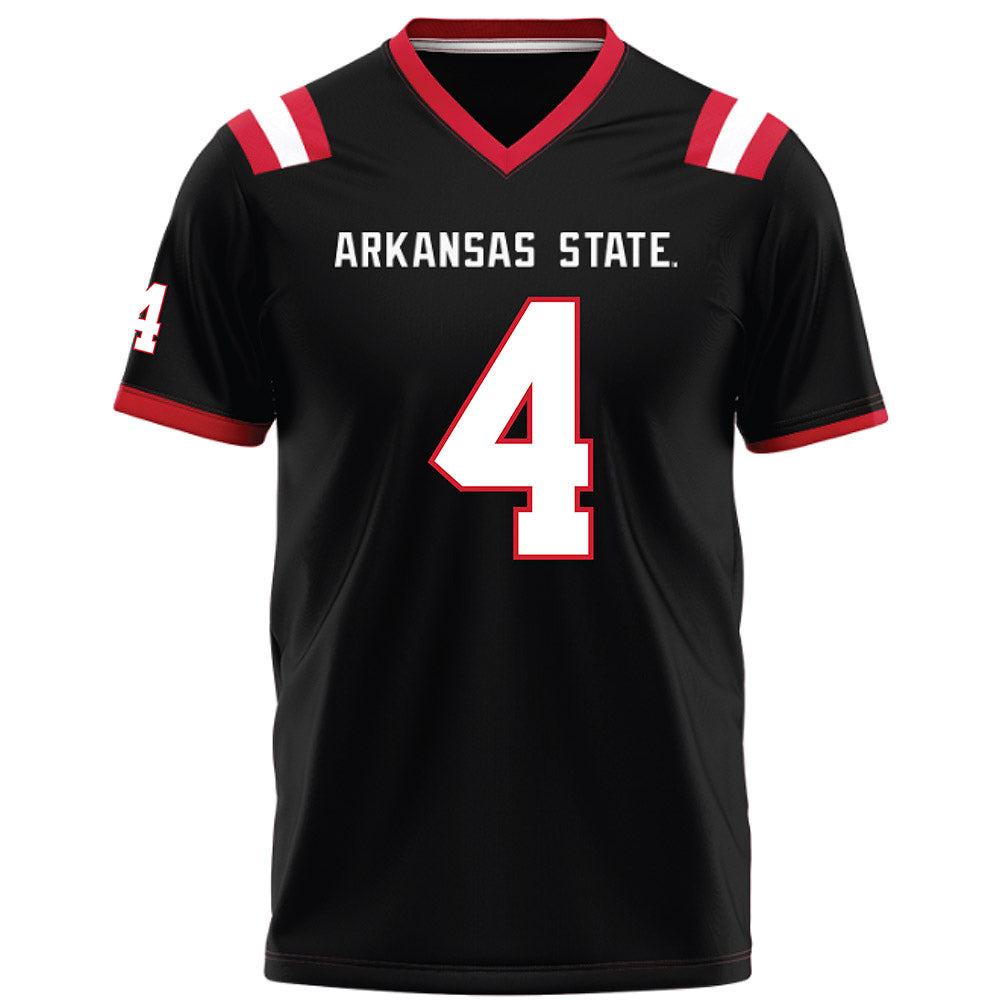 Arkansas State - NCAA Football : Devin Spencer - Black Football Jersey-0