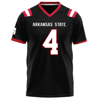 Arkansas State - NCAA Football : Devin Spencer - Black Football Jersey-0