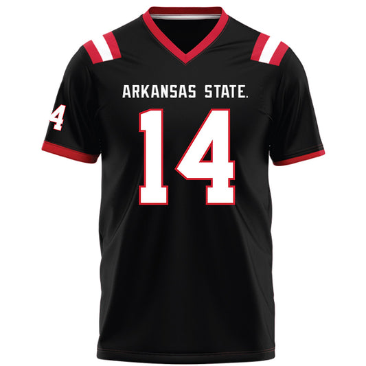 Arkansas State - NCAA Football : AJ Wallace - Black Football Jersey-0