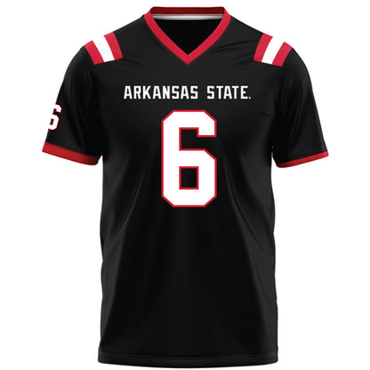 Arkansas State - NCAA Football : Ethan Crawford - Black Football Jersey-0
