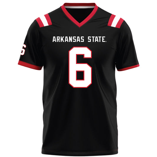 Arkansas State - NCAA Football : Ethan Crawford - Black Football Jersey-0
