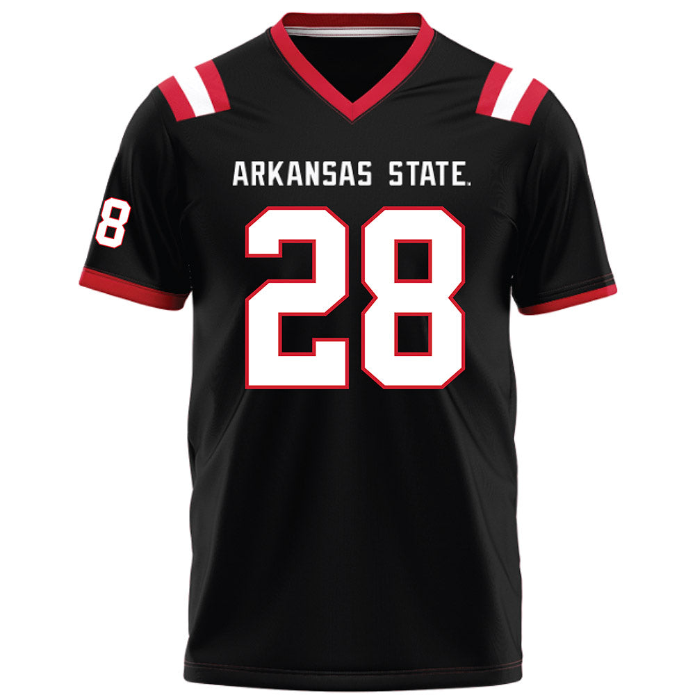 Arkansas State - NCAA Football : Chavel Williams Jr - Black Football Jersey-0
