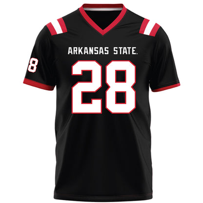 Arkansas State - NCAA Football : Chavel Williams Jr - Black Football Jersey-0