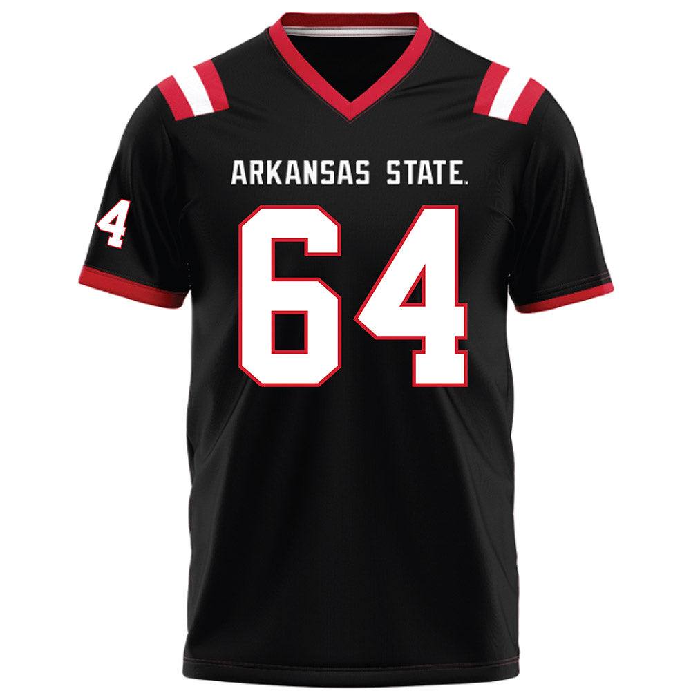 Arkansas State - NCAA Football : Noah Hacker - Black Football Jersey-0