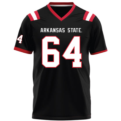 Arkansas State - NCAA Football : Noah Hacker - Black Football Jersey-0