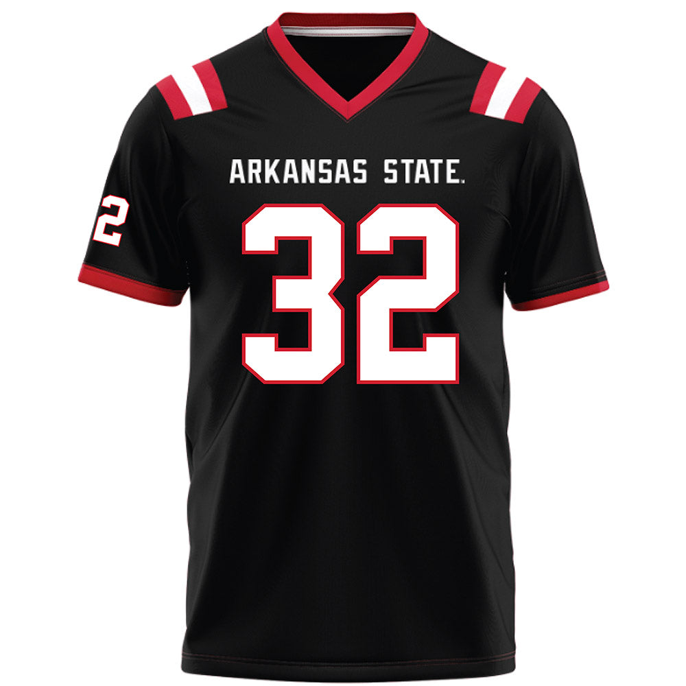 Arkansas State - NCAA Football : Paul Risper - Black Football Jersey-0