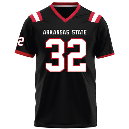 Arkansas State - NCAA Football : Paul Risper - Black Football Jersey-0